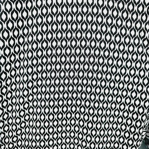 Lane Bryant Dress Work Pants 22 Black White Geometric Print Stretchy Ankle Crop - Picture 6 of 11